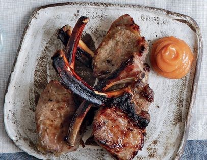 Miso lamb chops