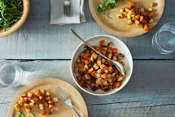 Miso-maple roasted roots
