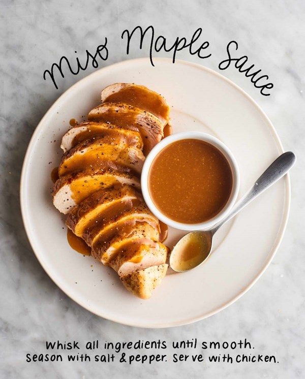 Miso maple sauce