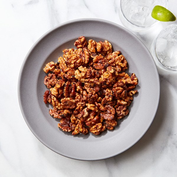 Miso-maple walnuts