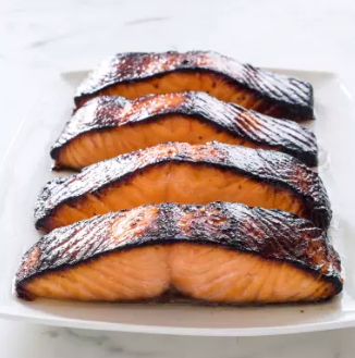 Miso-marinated salmon