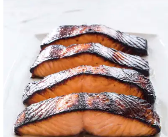 Miso-marinated salmon