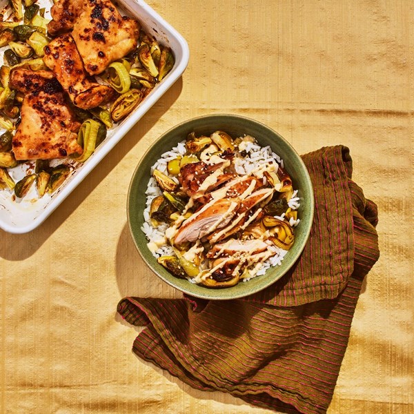 Miso-mayo chicken bowl 