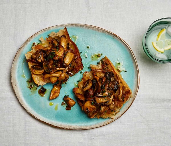 Miso mushrooms on toast