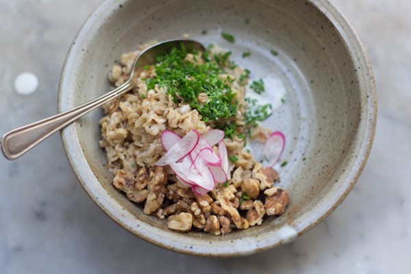 Miso oat porridge