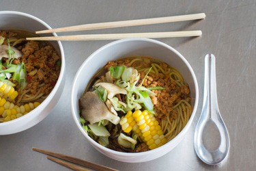 Miso ramen noodle soup