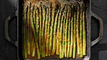 Miso-roasted asparagus