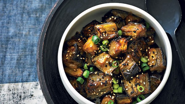 Miso-roasted eggplant (Nasu dengaku)