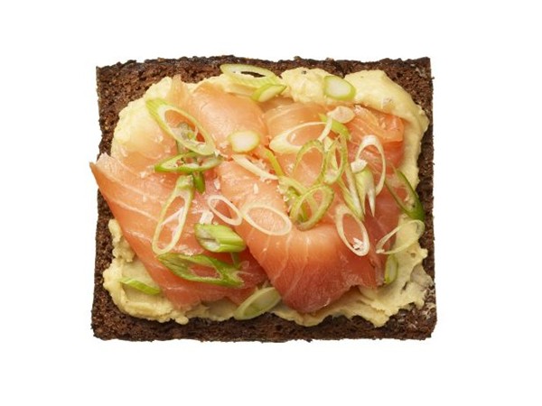 Miso-salmon toast