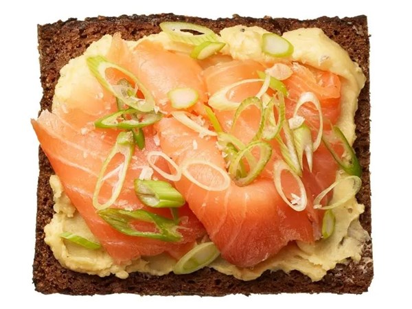 Miso-salmon toast