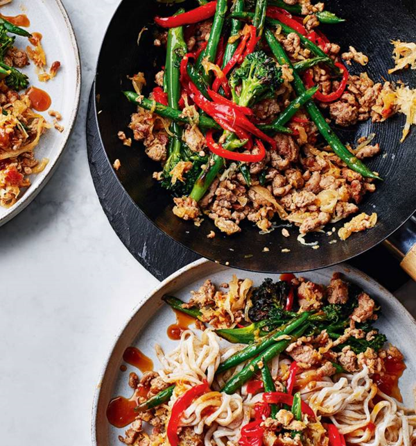 Miso sauerkraut stir-fry