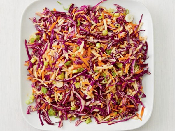 Miso-sesame slaw