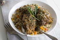 Miso-smothered chicken