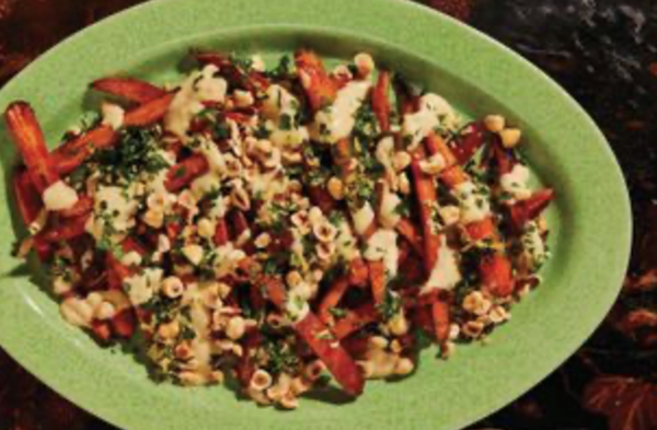 Miso tahini carrots