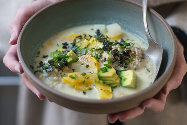 Miso tahini soup