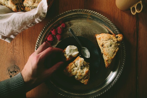 Mission fig and black pepper scone