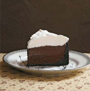 Mississippi mud pie (B), aka muddy Mississippi cake
