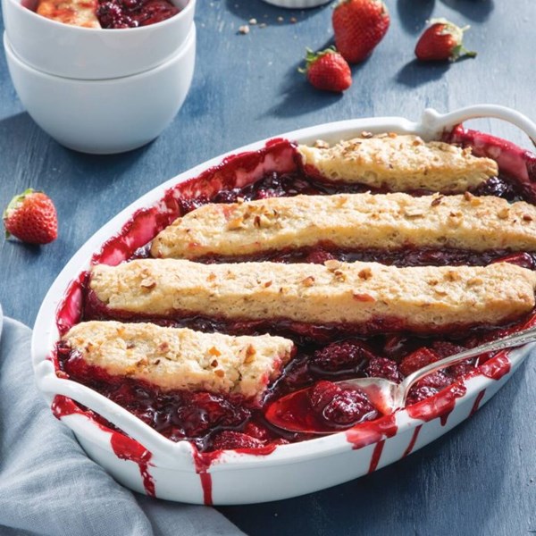 Mixed berry cobbler