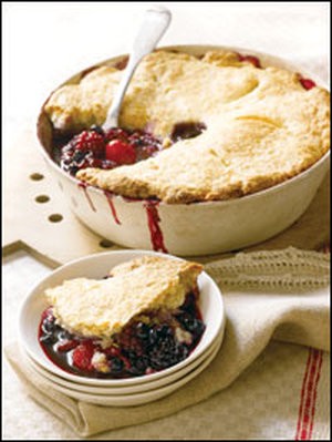 Mixed berry cobbler