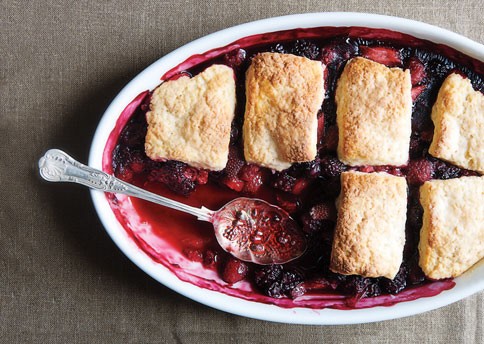 Mixed berry cobbler