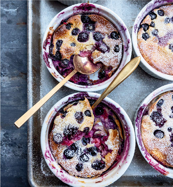 Mixed berry mini clafoutis