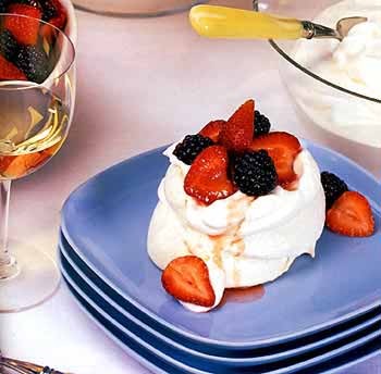 Mixed-berry Pavlovas