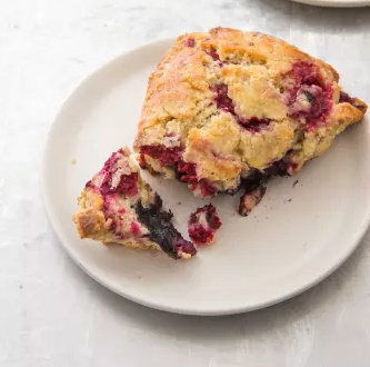 Mixed berry scones