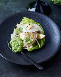 Mixed crudités with green goddess dressing