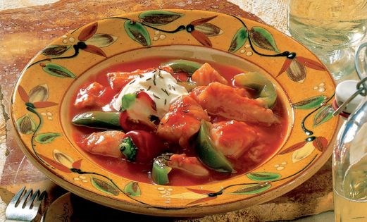 Mixed fish goulash