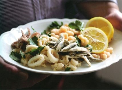 Mixed fried fish (Fritto misto di pesce)