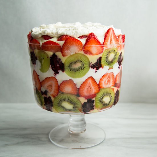Mixed-fruit trifle