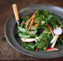 Mixed green salad with Sichuan peppercorns
