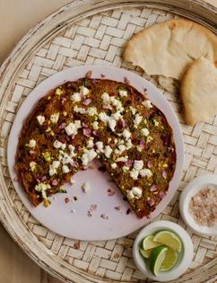 Mixed greens frittata