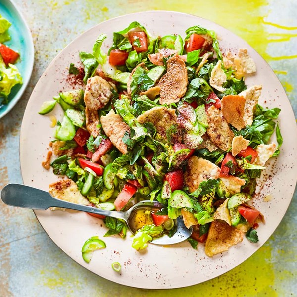  Mixed herb and toasted bread salad (Fattoush)