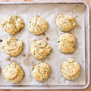 Mixed herb drop biscuits