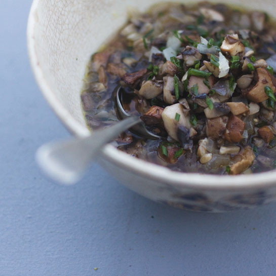 Mixed mushroom chowder