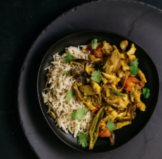 Mixed mushroom curry