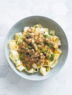 Mixed mushroom stroganoff