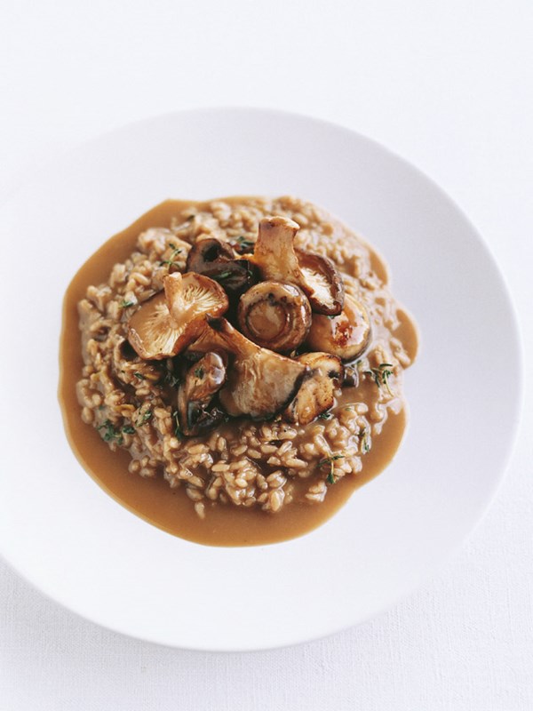 Mixed mushrooms risotto