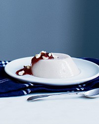 Mixed-nut-milk panna cotta