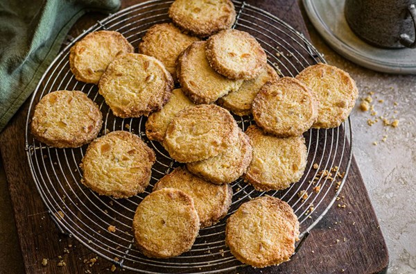 Mixed peel & polenta shortbread