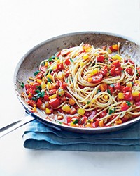 Mixed pepper pasta
