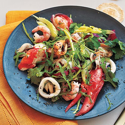 Mixed seafood salad