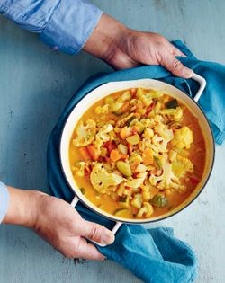 Mixed vegetable creamy coconut curry