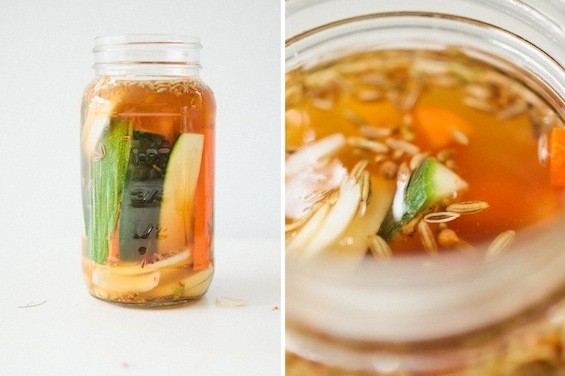 Mixed vegetable fridge pickles