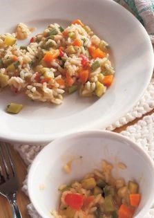 Mixed vegetable risotto