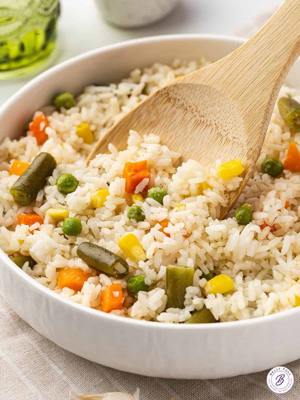 Mixed veggies and rice