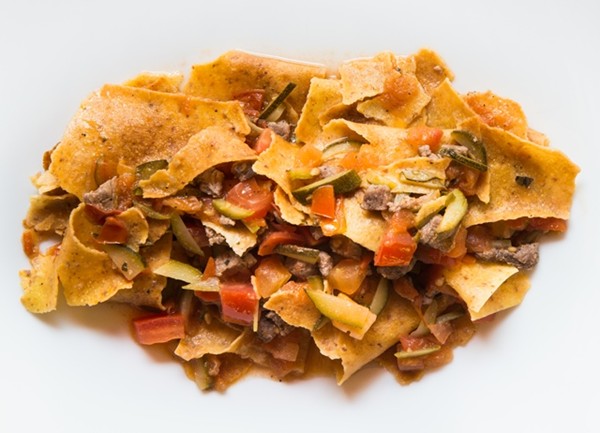 Mlinci and vegetables