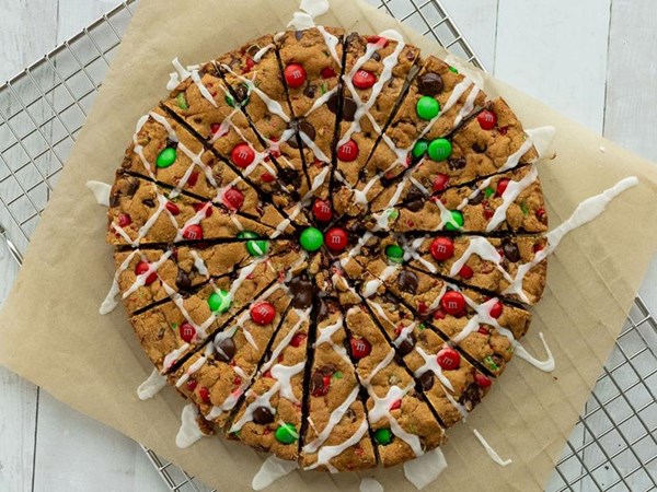 M&M’s cookie cake