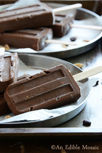 Mocha almond fudgsicles